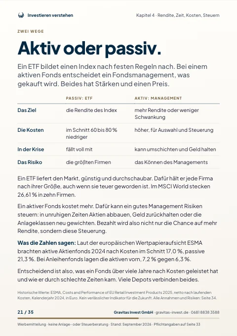 Leseprobe: Aktiv oder passiv
