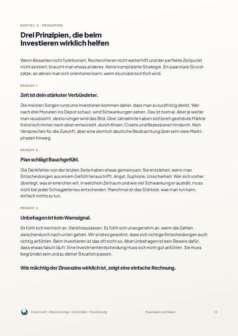 Leseprobe: Drei Prinzipien, die helfen
